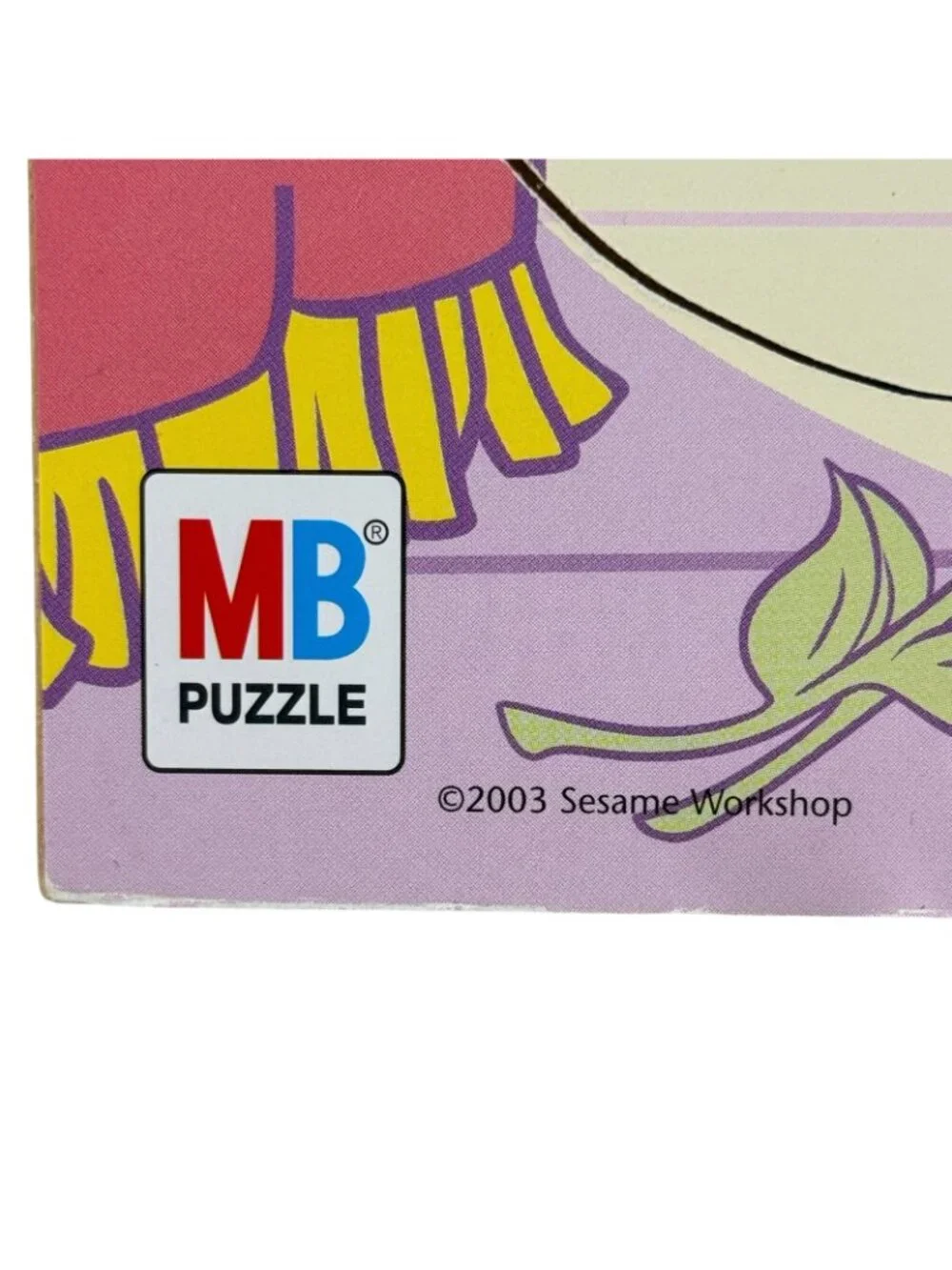 Sesame Street Zoe Ballerina & Elmo Wooden Tray Puzzle 8 Pieces 2003 MB Vintage